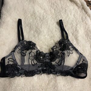 Ladies sheer lace bra